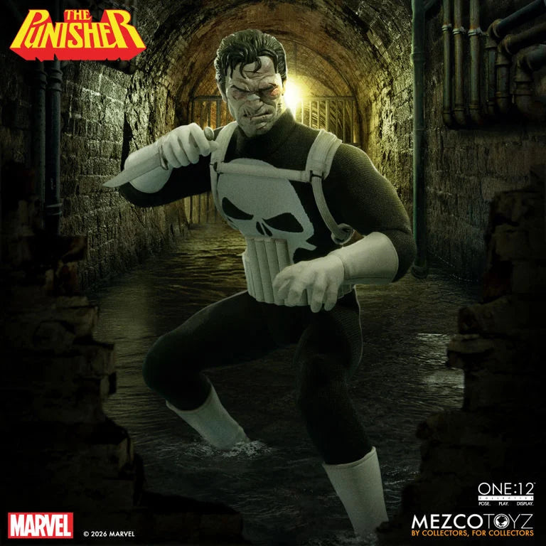 Mezco One 12 Collective The Punisher Action Figure Marvel Comics Collectible