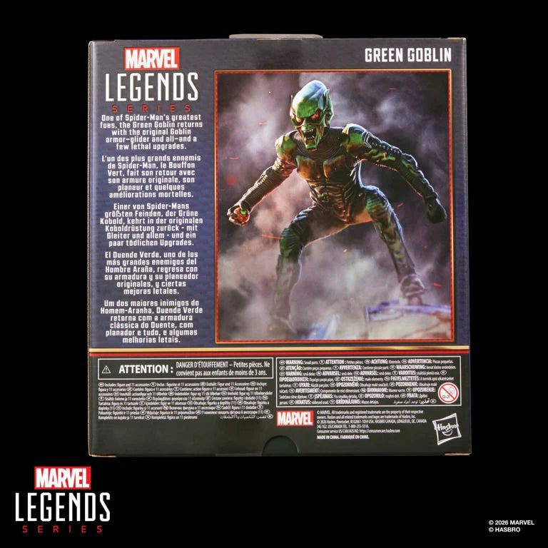 Hasbro Marvel Legends Spider-Man: No Way Home Green Goblin Action Figure and Glider Set