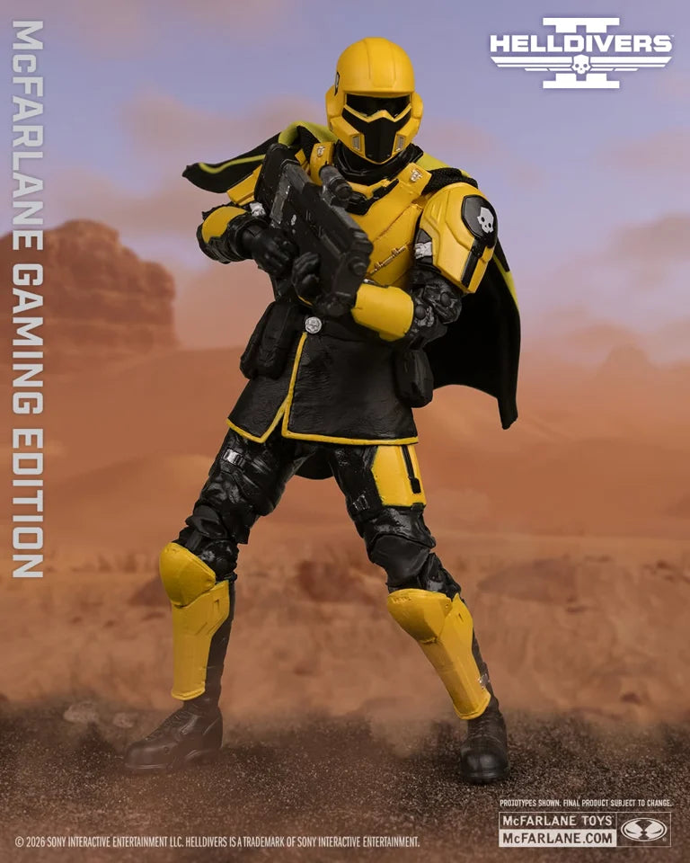 Helldivers 2 McFarlane Gaming Edition Wave 1 TR-40 Gold Eagle 7-Inch Action Figure