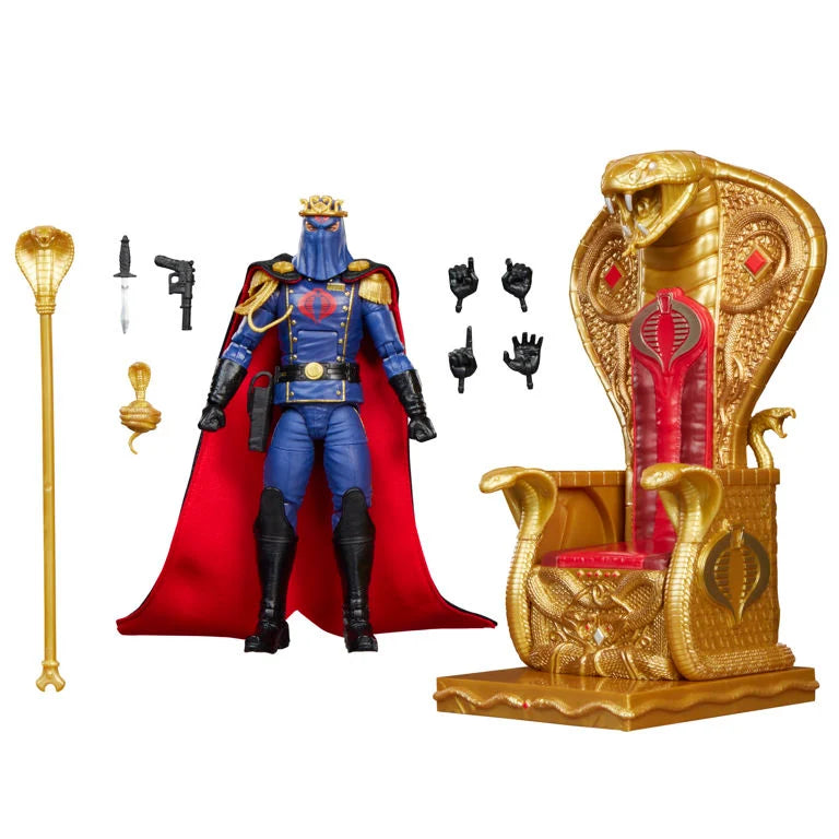 Hasbro G.I. Joe Classified Series Cobra Commander (Dress Uniform) Action Figure with Throne