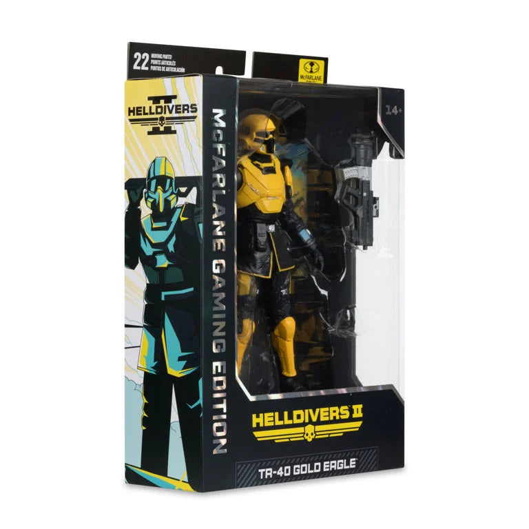 Helldivers 2 McFarlane Gaming Edition Wave 1 TR-40 Gold Eagle 7-Inch Action Figure