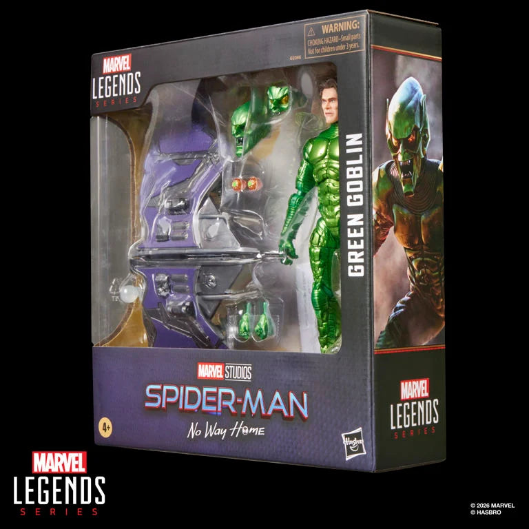 Hasbro Marvel Legends Spider-Man: No Way Home Green Goblin Action Figure and Glider Set