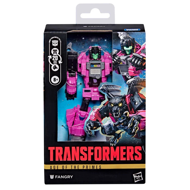 Hasbro Transformers Age of the Primes Deluxe Class Fangry with Brisko Headmaster 5.25-Inch Action Figure