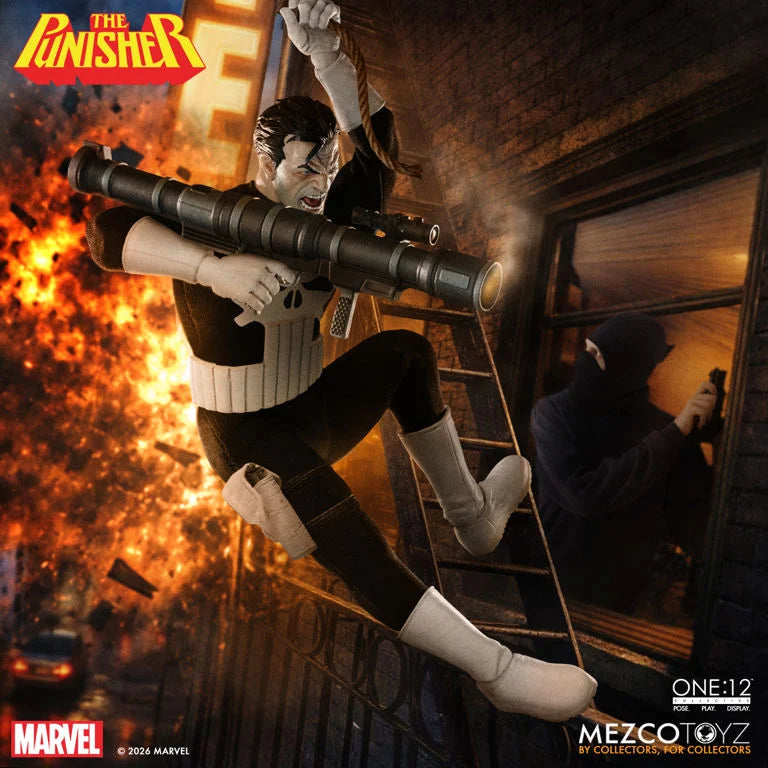 Mezco One 12 Collective The Punisher Action Figure Marvel Comics Collectible