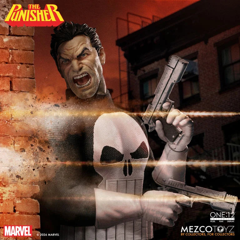 Mezco One 12 Collective The Punisher Action Figure Marvel Comics Collectible