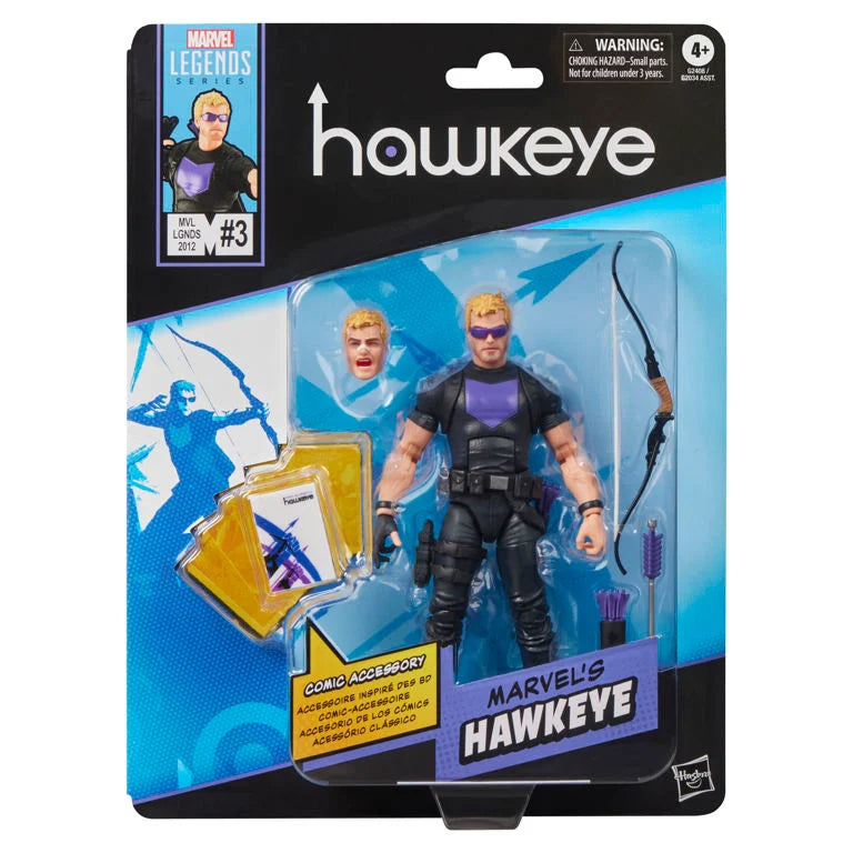 Marvel Legends Hawkeye #3 (2012) Hawkeye Action Figure & Comic Accessory