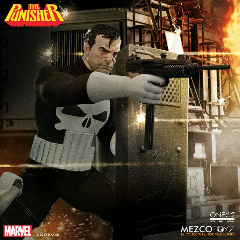Mezco One 12 Collective The Punisher Action Figure Marvel Comics Collectible
