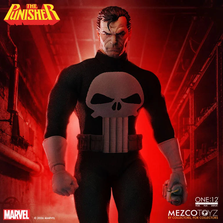 Mezco One 12 Collective The Punisher Action Figure Marvel Comics Collectible