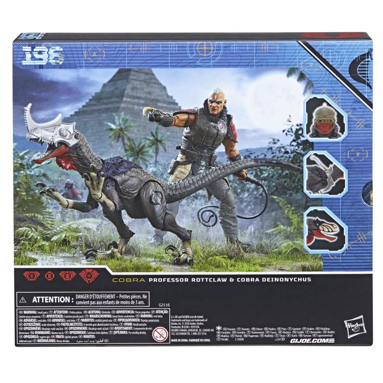 G.I. Joe Classified Series Professor Rottclaw Cobra Deinonychus Set