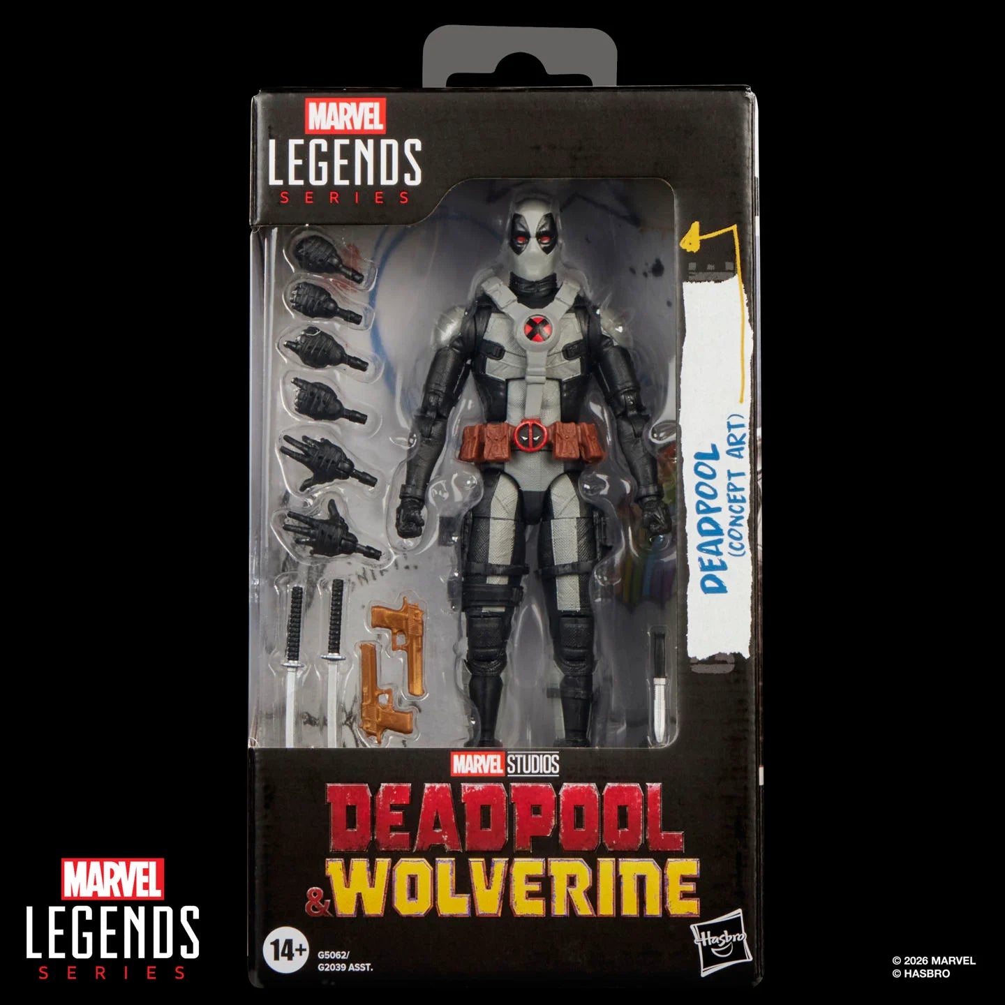 Deadpool & Wolverine Marvel Legends Deadpool Concept Art Action Figure