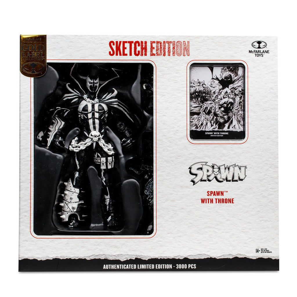 Spawn Throne Sketch Edition Gold Label | Mcfarlane Toys | SDCC Exclusive