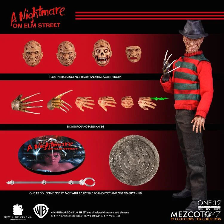 One:12 Collective Freddy Krueger A Nightmare on Elm Street Action Figure Mezco Toyz