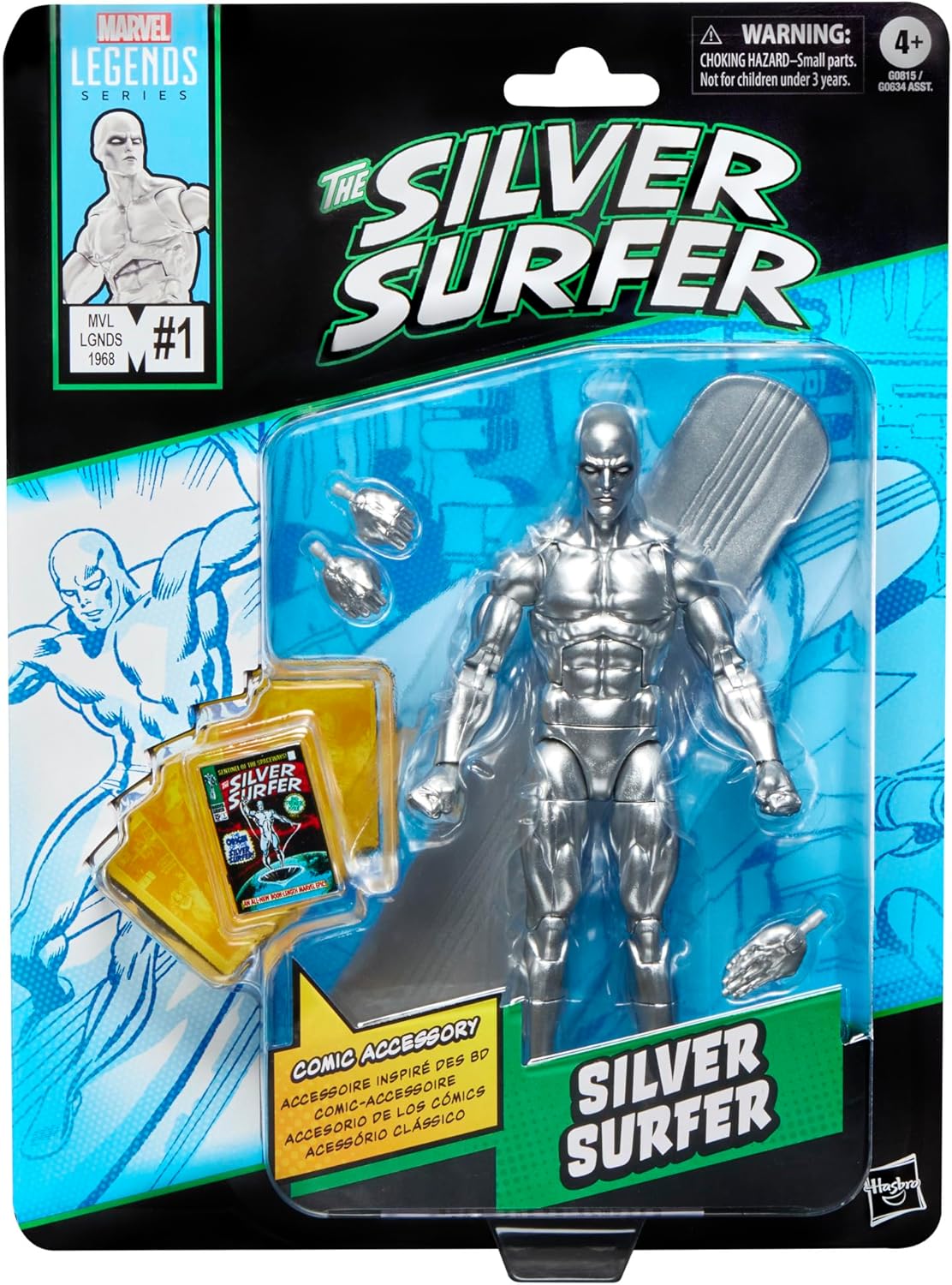 Fantastic Four Marvel Legends Series Silver Surfer 6-Inch Action Figure