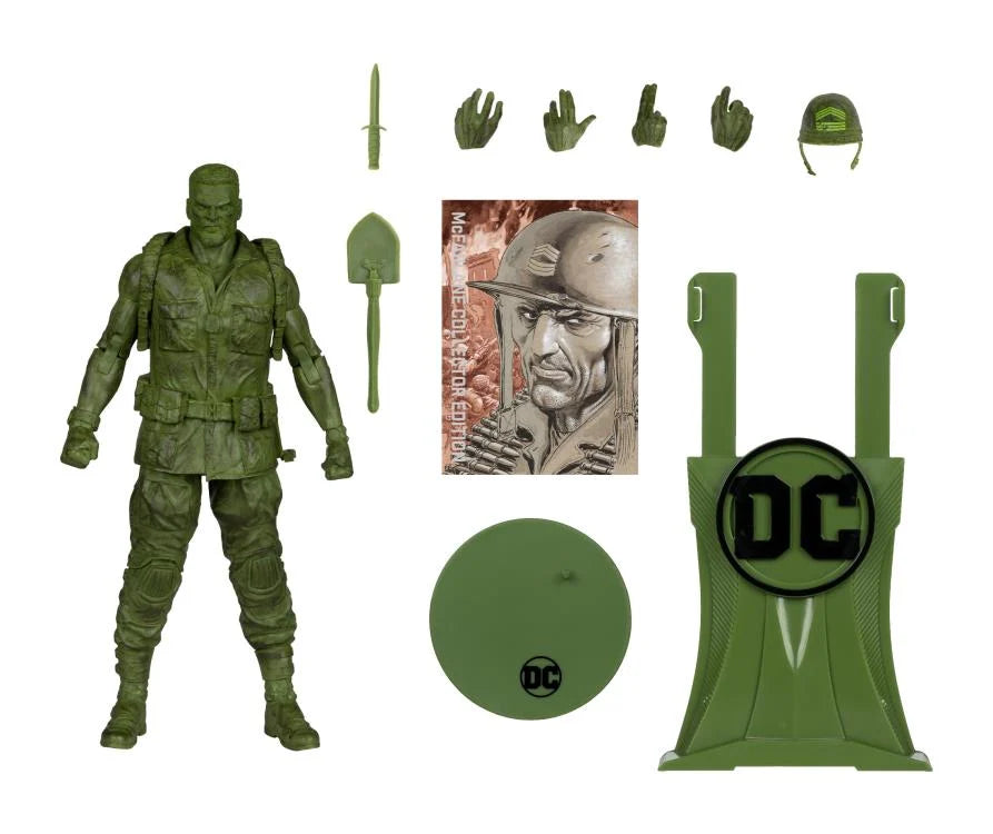 McFarlane Collector Edition Sergeant Rock (DC Classic Figure) | Platinum Ed.