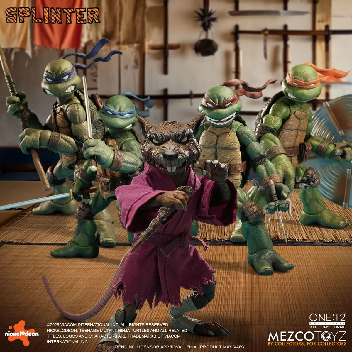 Mezco One:12 Collective Teenage Mutant Ninja Turtles Master Splinter Action Figure