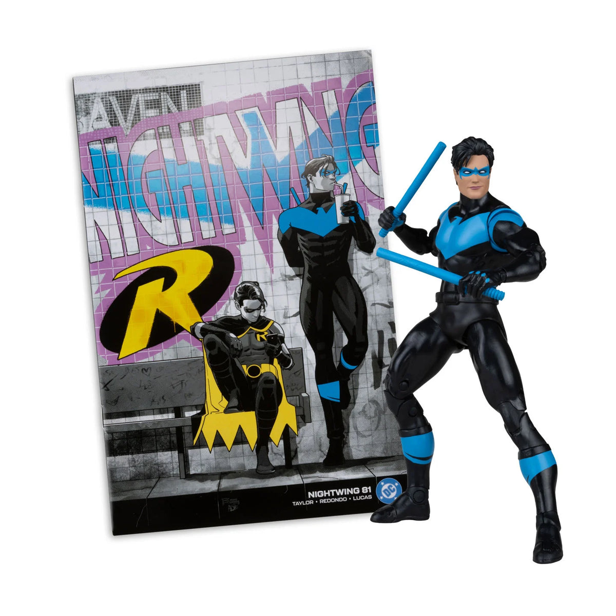McFarlane DC Direct Page Punchers Nightwing #81 7-Inch Action Figure with Comic