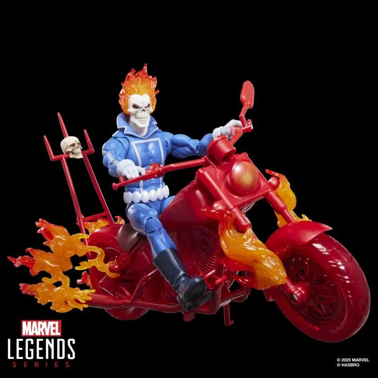 Marvel Legends Ghost Rider Johnny Blaze with Motorcycle 6 Inch Action Figure