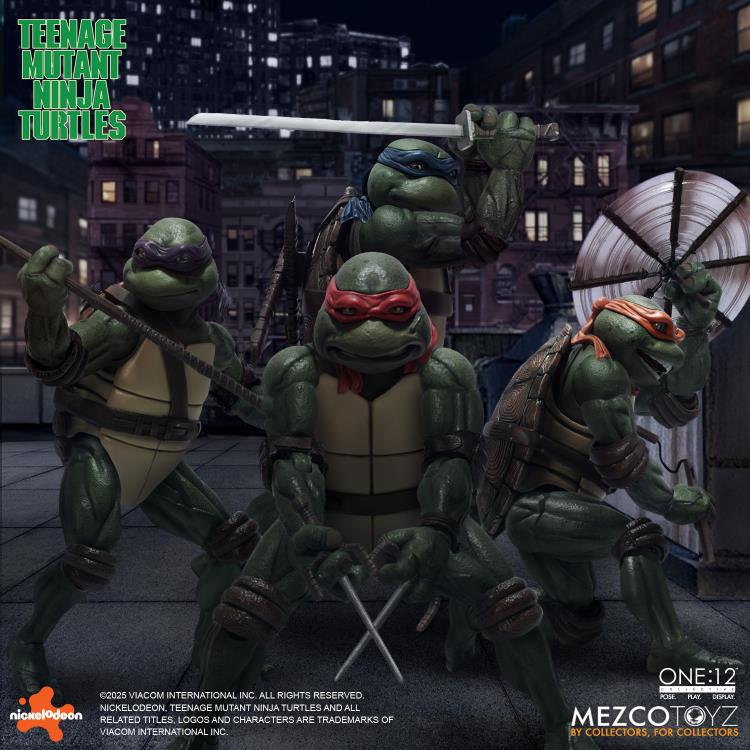 Mezco One:12 Collective Teenage Mutant Ninja Turtles 1990 Movie Deluxe Box Set