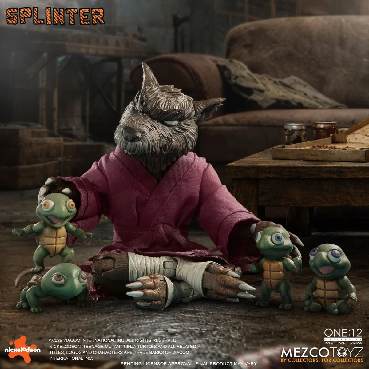 Mezco One:12 Collective Teenage Mutant Ninja Turtles Master Splinter Action Figure