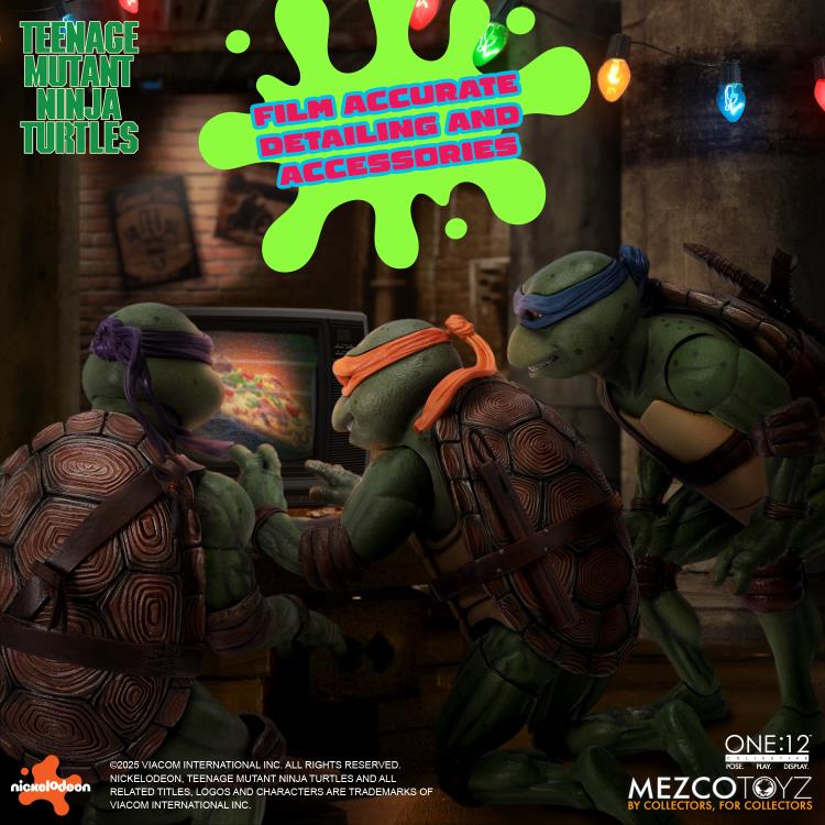 Mezco One:12 Collective Teenage Mutant Ninja Turtles 1990 Movie Deluxe Box Set