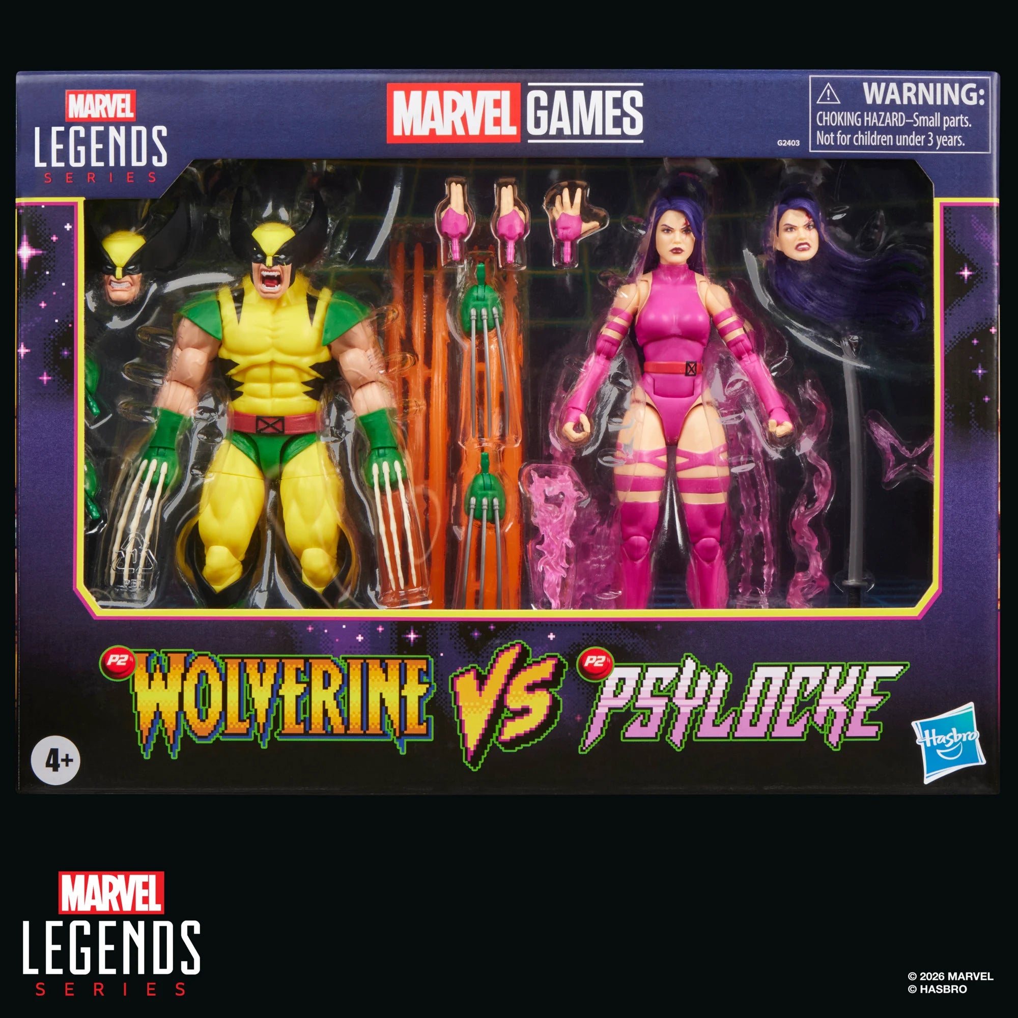 Marvel Legends Gamerverse Wolverine vs. Psylocke 2-Pack Action Figures