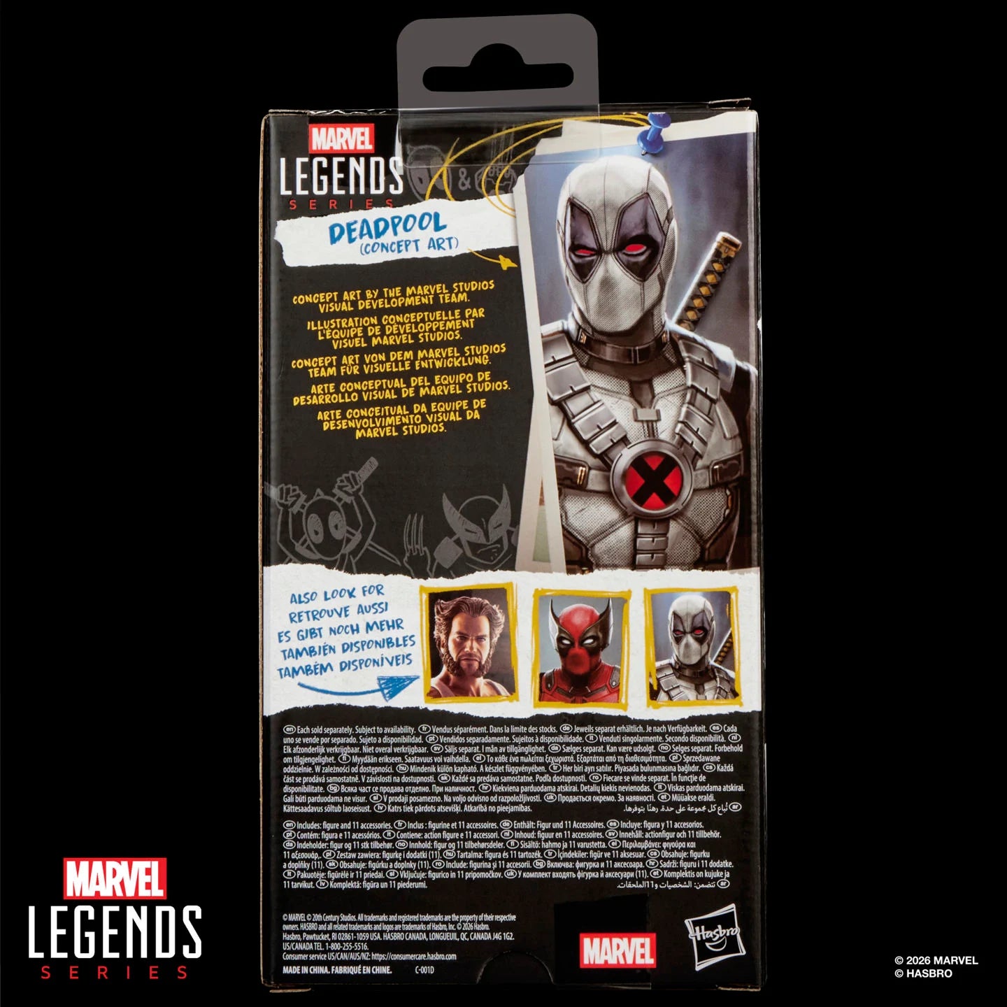 Deadpool & Wolverine Marvel Legends Deadpool Concept Art Action Figure