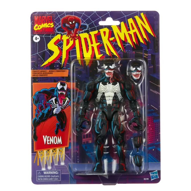 Hasbro Marvel Legends Retro Cardback Venom Action Figure