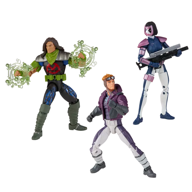 Marvel Legends X-Force Domino, Rictor & Cannonball 3-Pack Action Figures