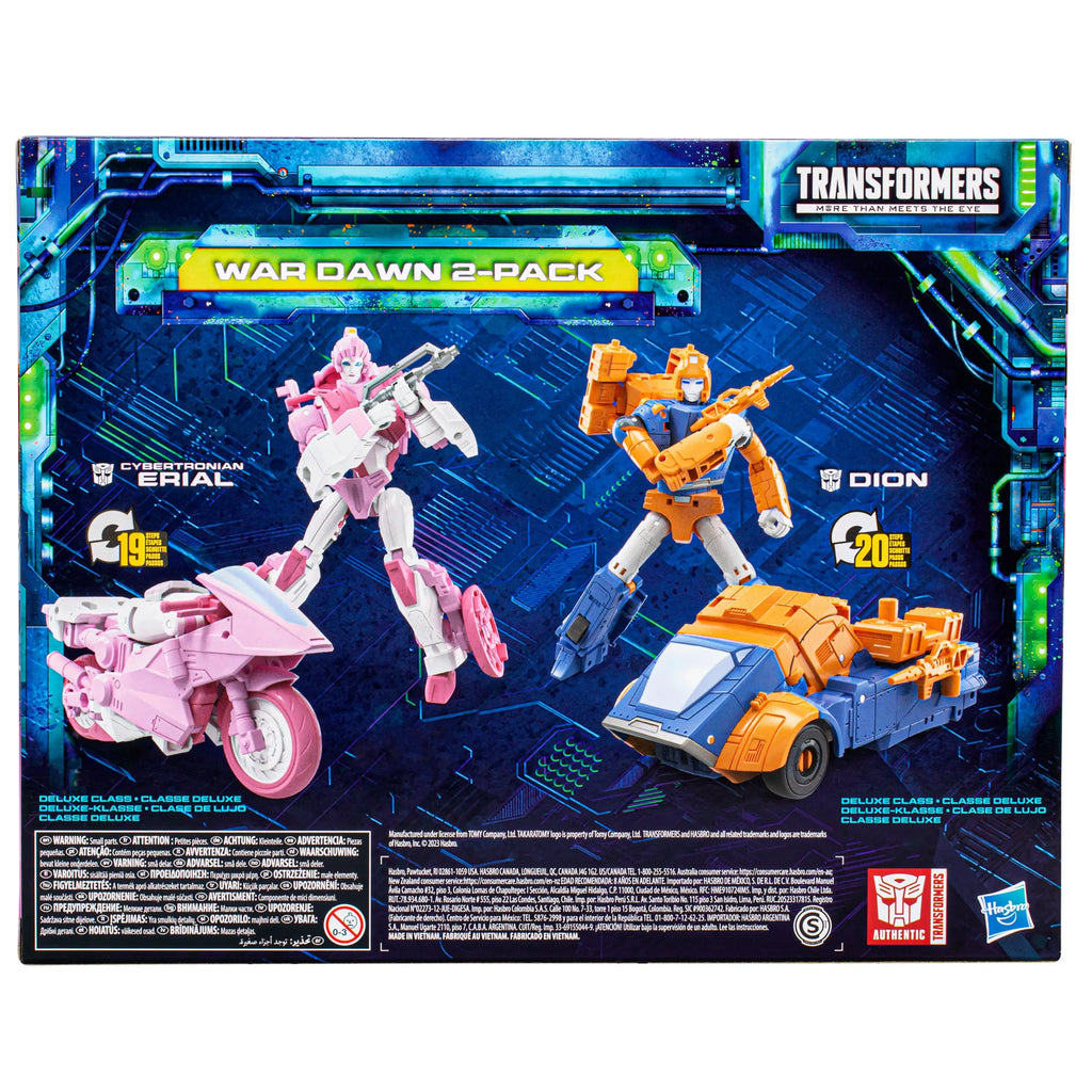 Paquete de 2 figuras de Transformers Legacy Evolution War Dawn