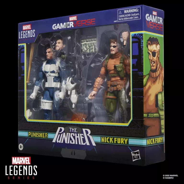 The Punisher Marvel Legends Gamerverse Punisher & Nick Fury Action Figure Two-Pack