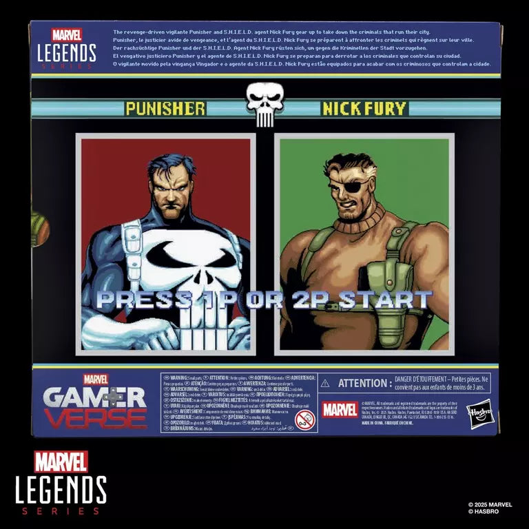 The Punisher Marvel Legends Gamerverse Punisher & Nick Fury Action Figure Two-Pack