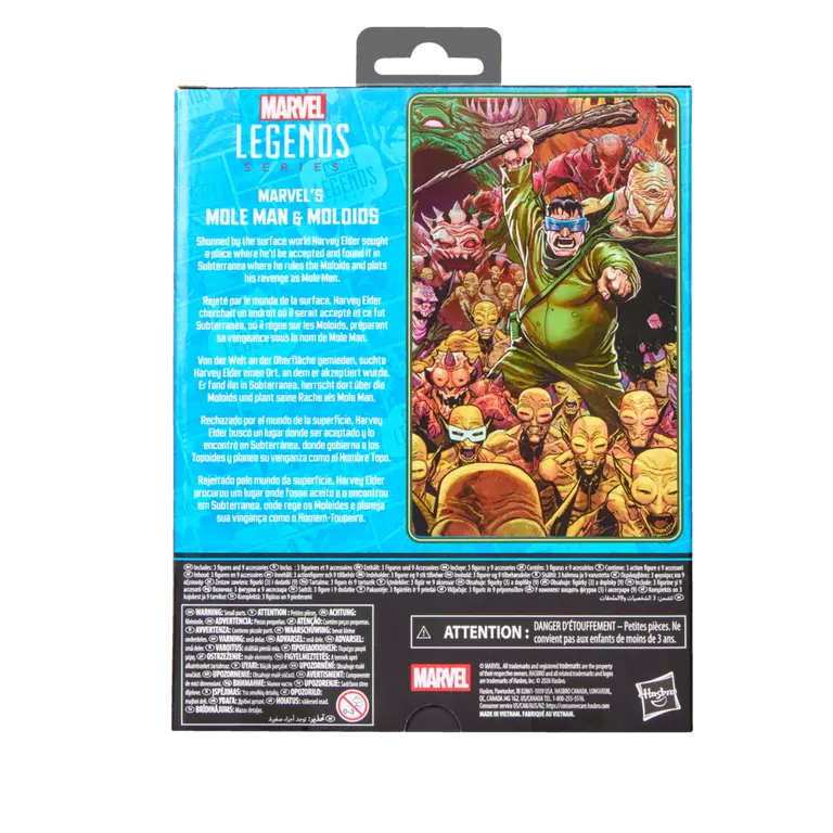 Fantastic Four Comics - Marvel Legends - Marvel's Mole Man & Moloids Action Figure Multi-Pack