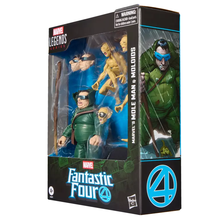 Fantastic Four Comics - Marvel Legends - Marvel's Mole Man & Moloids Action Figure Multi-Pack