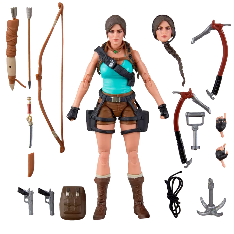 G.I. Joe x Tomb Raider - Classified Series: Retro Cardback Lara Croft Action Figure | One Per Customer
