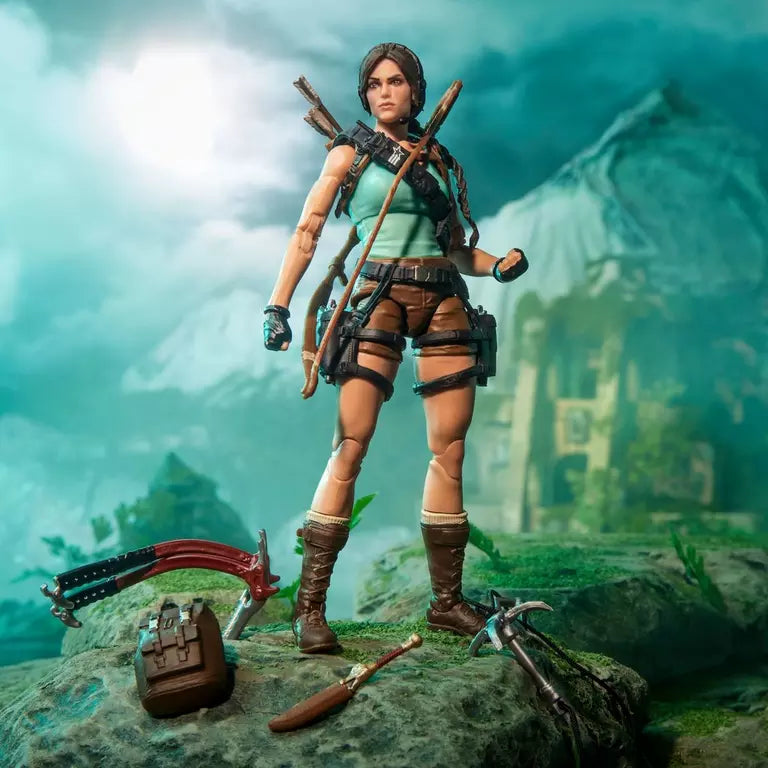 G.I. Joe x Tomb Raider - Classified Series: Retro Cardback Lara Croft Action Figure | One Per Customer