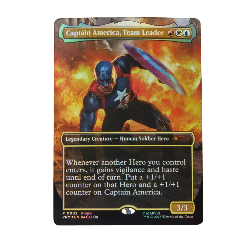Marvel Legends Avengers: Twilight Captain America Action Figure with Magic: The Gathering Card