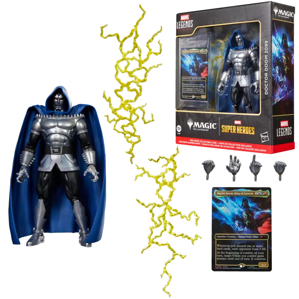 Marvel Legends Doctor Doom 2099 Action Figure with Magic: The Gathering Card