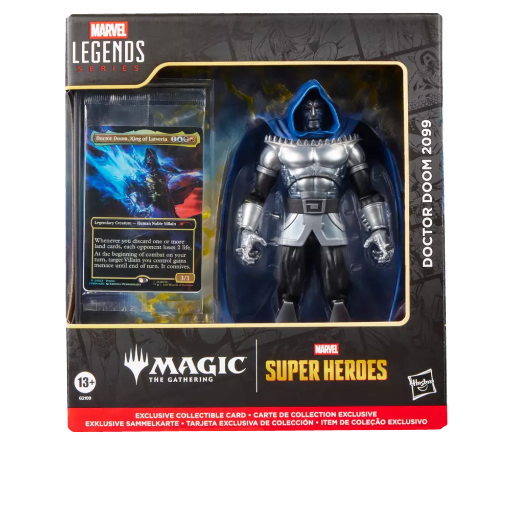 Marvel Legends Doctor Doom 2099 Action Figure with Magic: The Gathering Card