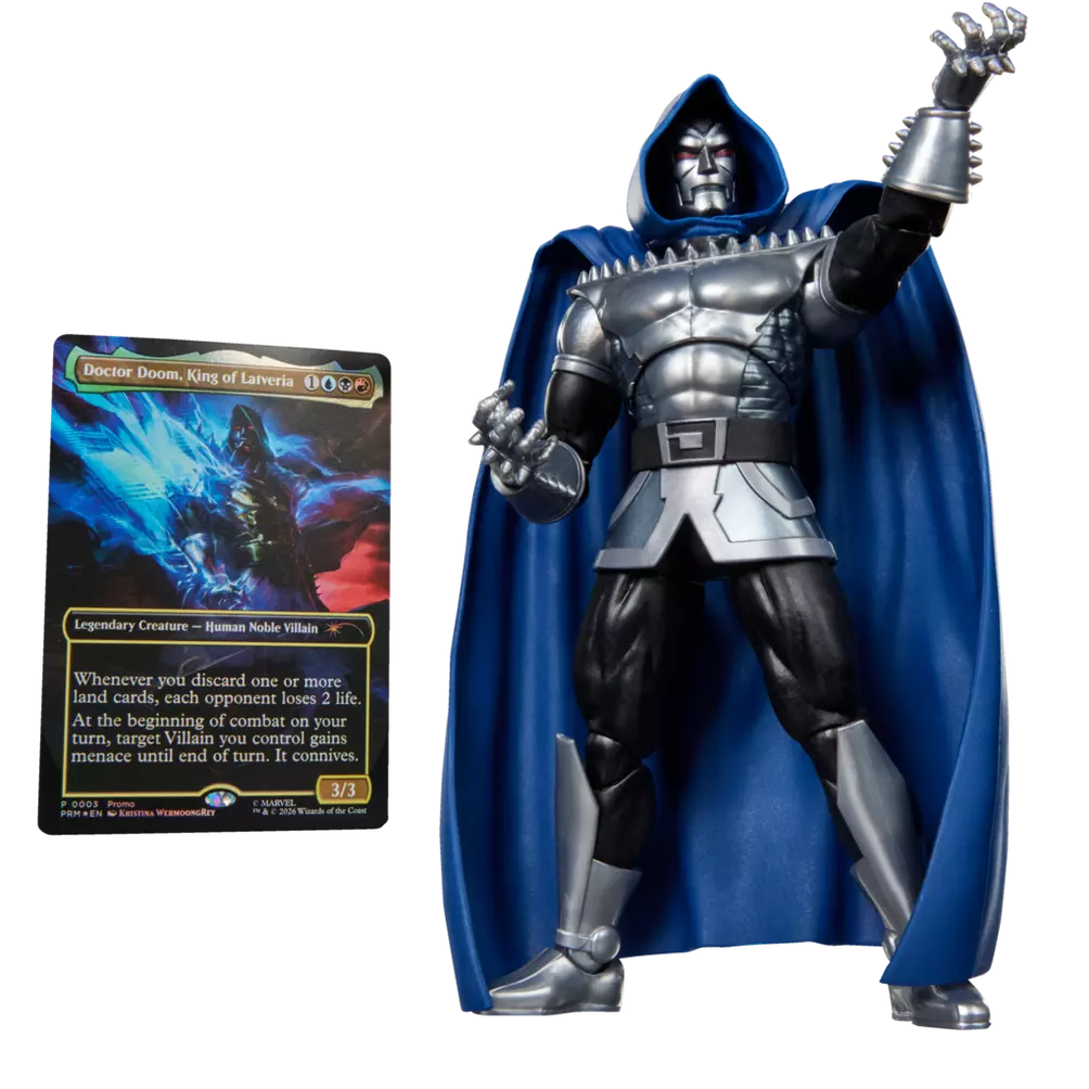 Marvel Legends Doctor Doom 2099 Action Figure with Magic: The Gathering Card