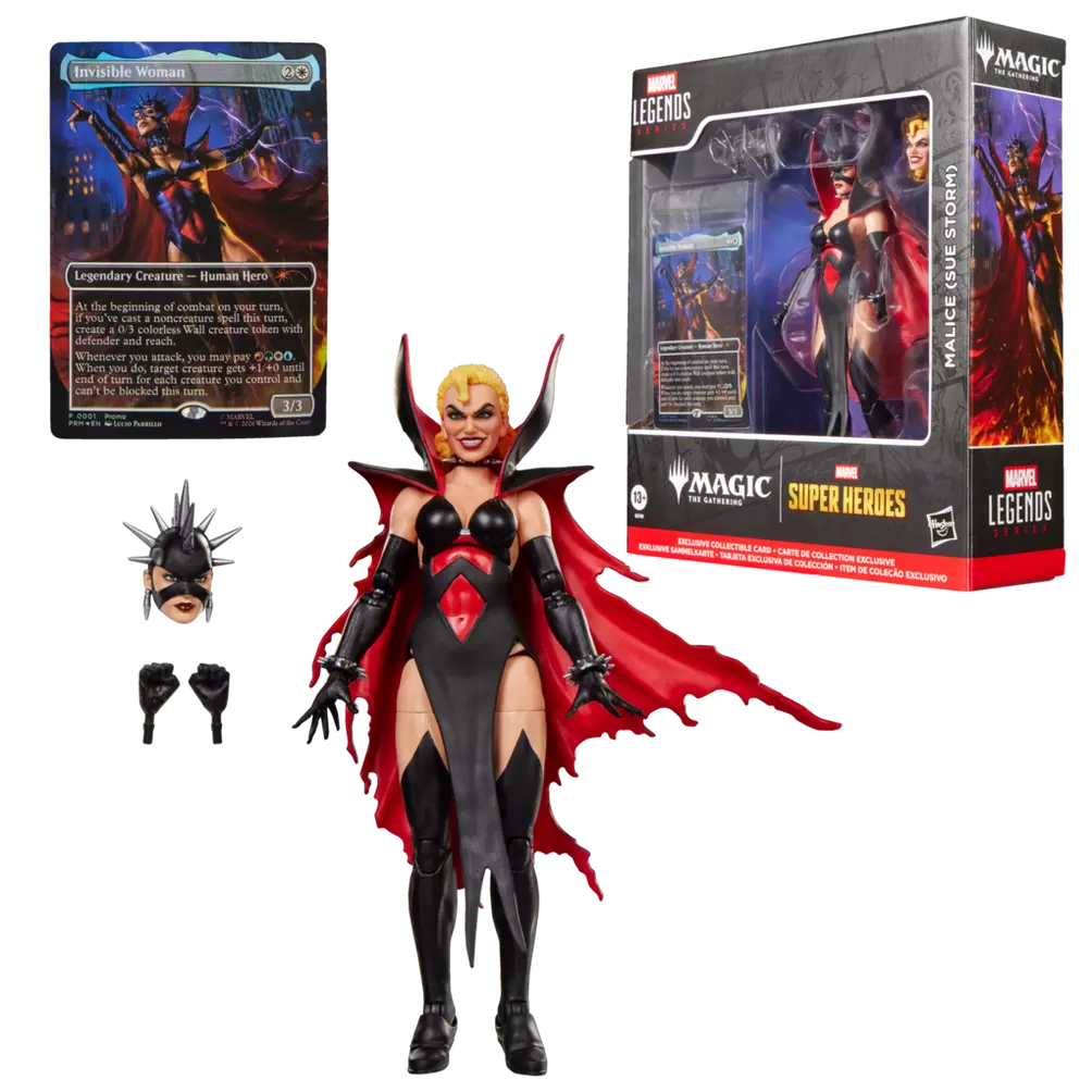 Marvel Legends Malice (Sue Storm) Action Figure with Magic: The Gathering Card