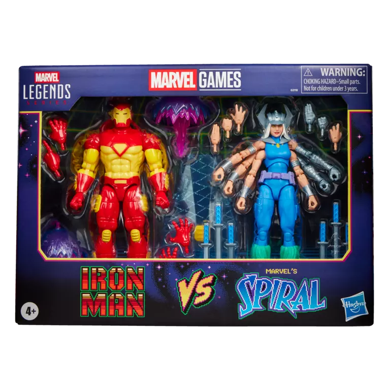 Hasbro Marvel Legends Iron Man vs Marvel's Spiral 6-Inch Action Figure Two-Pack