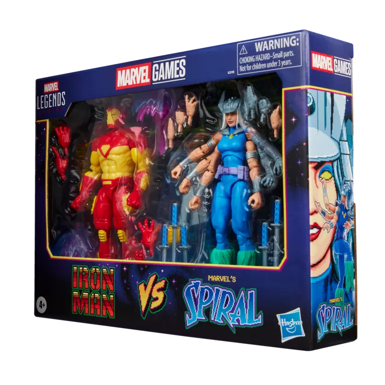 Hasbro Marvel Legends Iron Man vs Marvel's Spiral 6-Inch Action Figure Two-Pack
