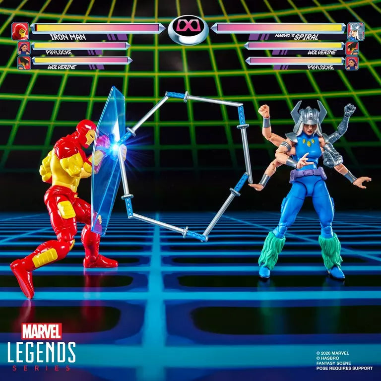 Hasbro Marvel Legends Iron Man vs Marvel's Spiral 6-Inch Action Figure Two-Pack