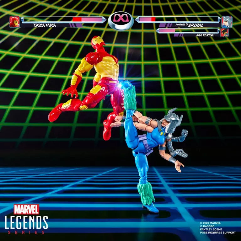 Hasbro Marvel Legends Iron Man vs Marvel's Spiral 6-Inch Action Figure Two-Pack