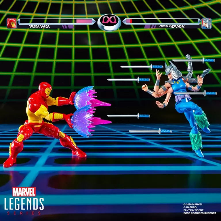 Hasbro Marvel Legends Iron Man vs Marvel's Spiral 6-Inch Action Figure Two-Pack