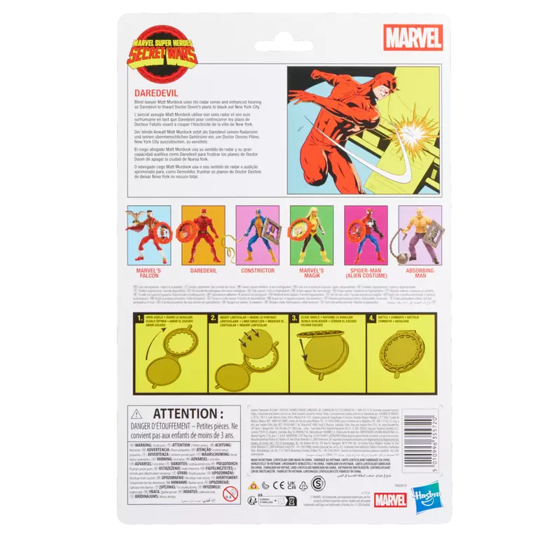 Marvel Legends Secret Wars Daredevil 6 Inch Figure Retro Cardback Hasbro