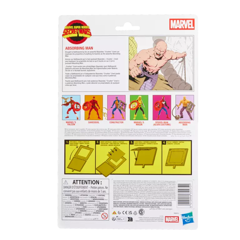 Marvel Legends Secret Wars II Absorbing Man 6 Inch Figure Retro Cardback