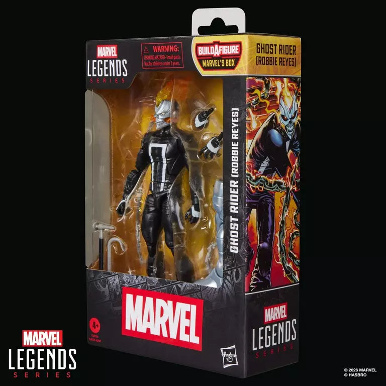 Marvel Legends Series Ghost Rider Robbie Reyes 6 Inch Action Figure with Marvel's Box Build A Figure Part