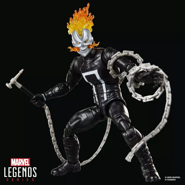 Marvel Legends Series Ghost Rider Robbie Reyes 6 Inch Action Figure with Marvel's Box Build A Figure Part