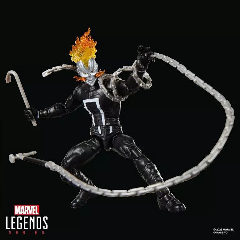 Marvel Legends Series Ghost Rider Robbie Reyes 6 Inch Action Figure with Marvel's Box Build A Figure Part